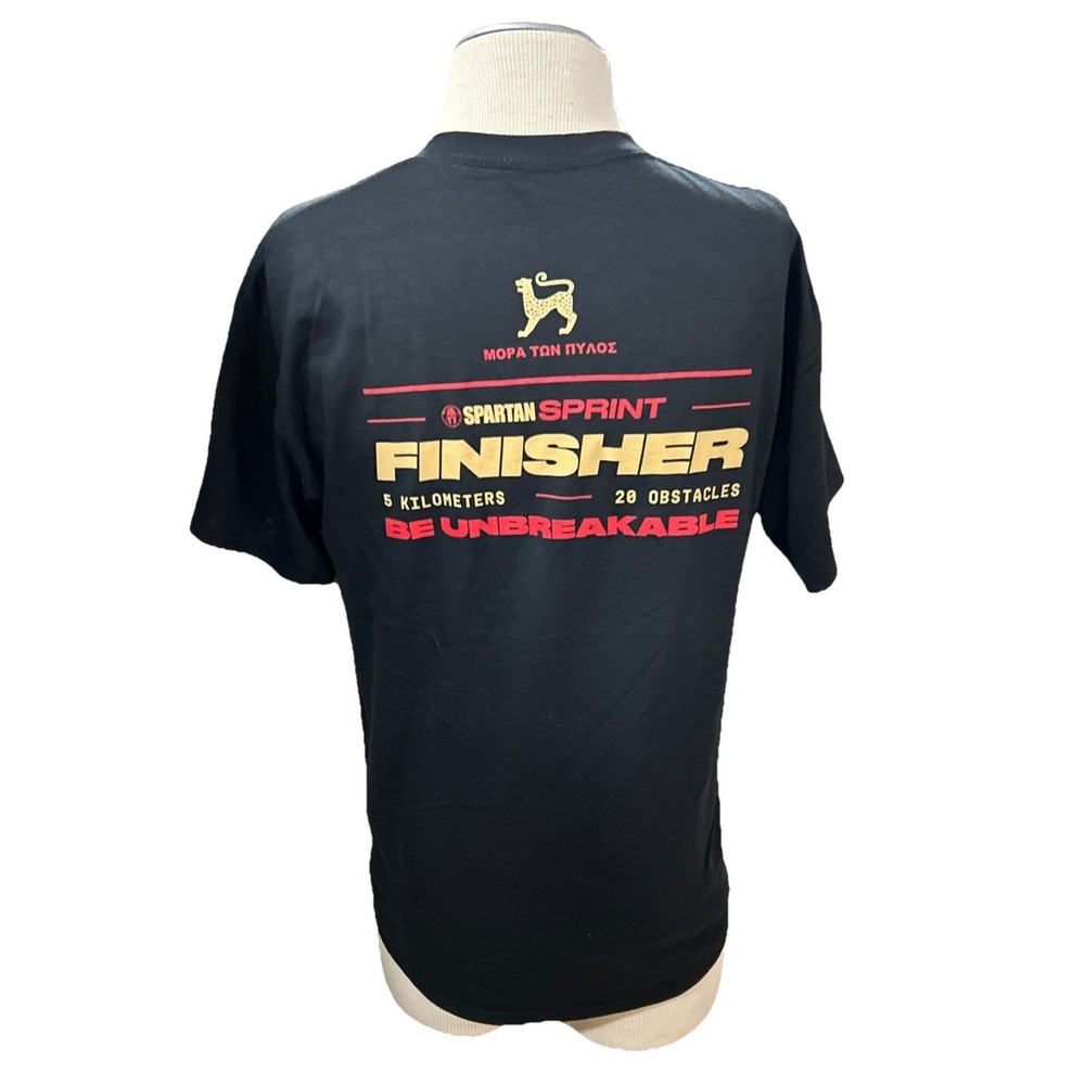Gilden Spartan Sprint 5K Tshirt Mens XL Black